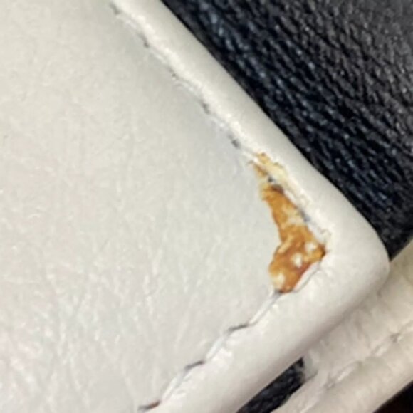 BALENCIAGA Logo Everyday Mini Trifold Compact Wallet Leather White Italy - Picture 4 of 16